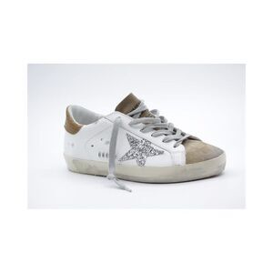 Golden Goose Brown Leather And Textile Low Top Women's Sneakers